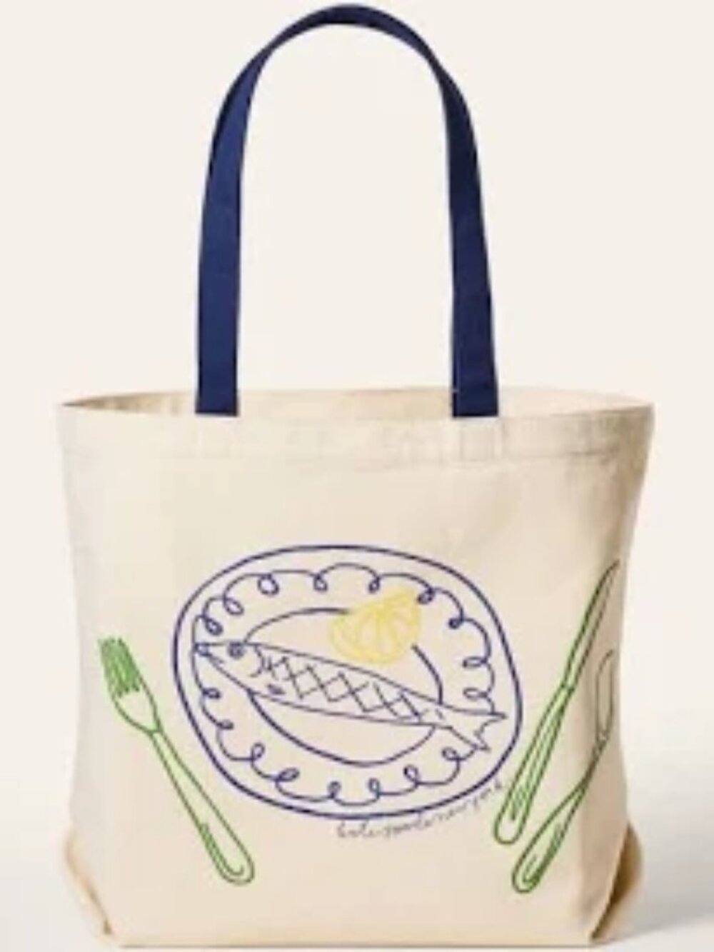 NWT 🍋Kate Spade x Target Fish Canvas Tote Bag